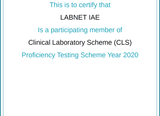 Clinical Laboratory Scheme CLS Certificate SARS-CoV-2 Molecular SAR